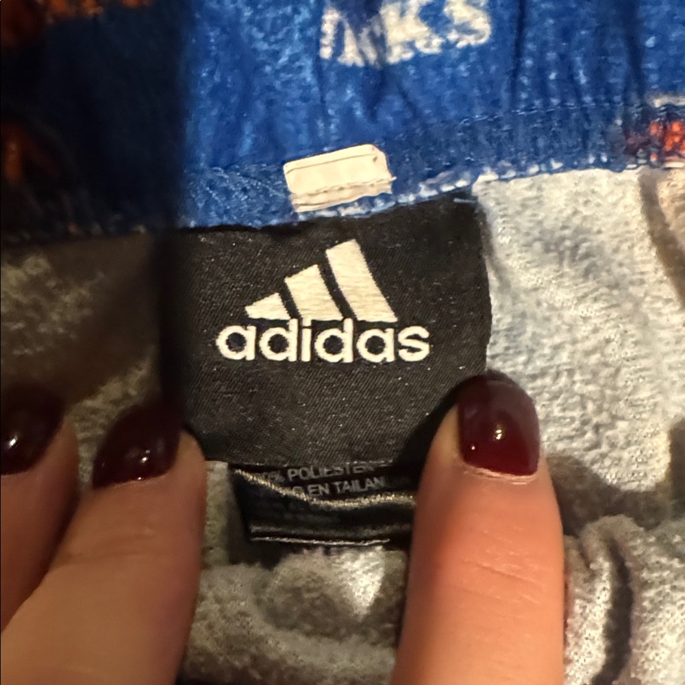 Adidas Blue NY Knicks Pajama Pants - Picture 3 of 4